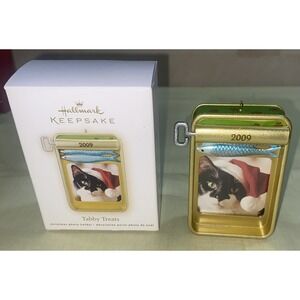 Cat Kitten Christmas Tree PHOTO HOLDER 2009 Hallmark Keepsake Ornament‎